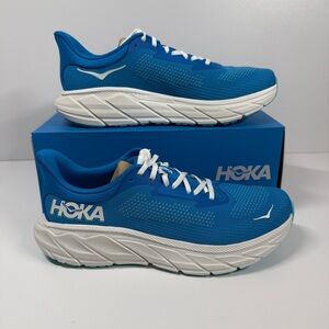 NIB •HOKA MEN'S HOKA ARAHI 7 Blue and White Size: 9.5